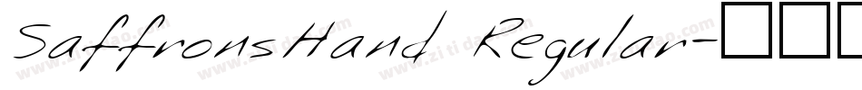 SaffronsHand Regular字体转换